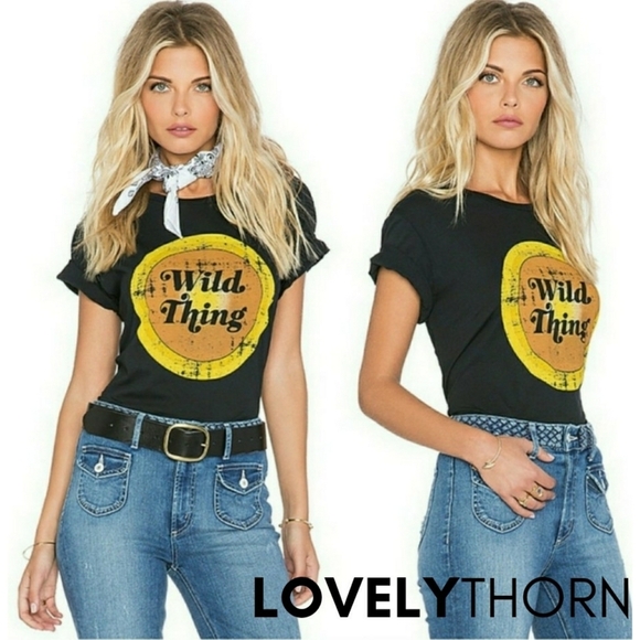 SINCERELY JULES // ltd ed revolve collab stand up 2 cancer wild thing vtg feel t - Picture 4 of 9